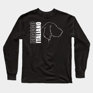 Bracco Italiano profile dog mom gift Long Sleeve T-Shirt